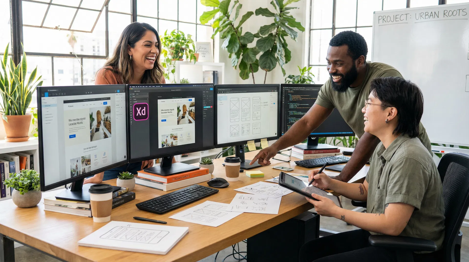 Web design team collaboration