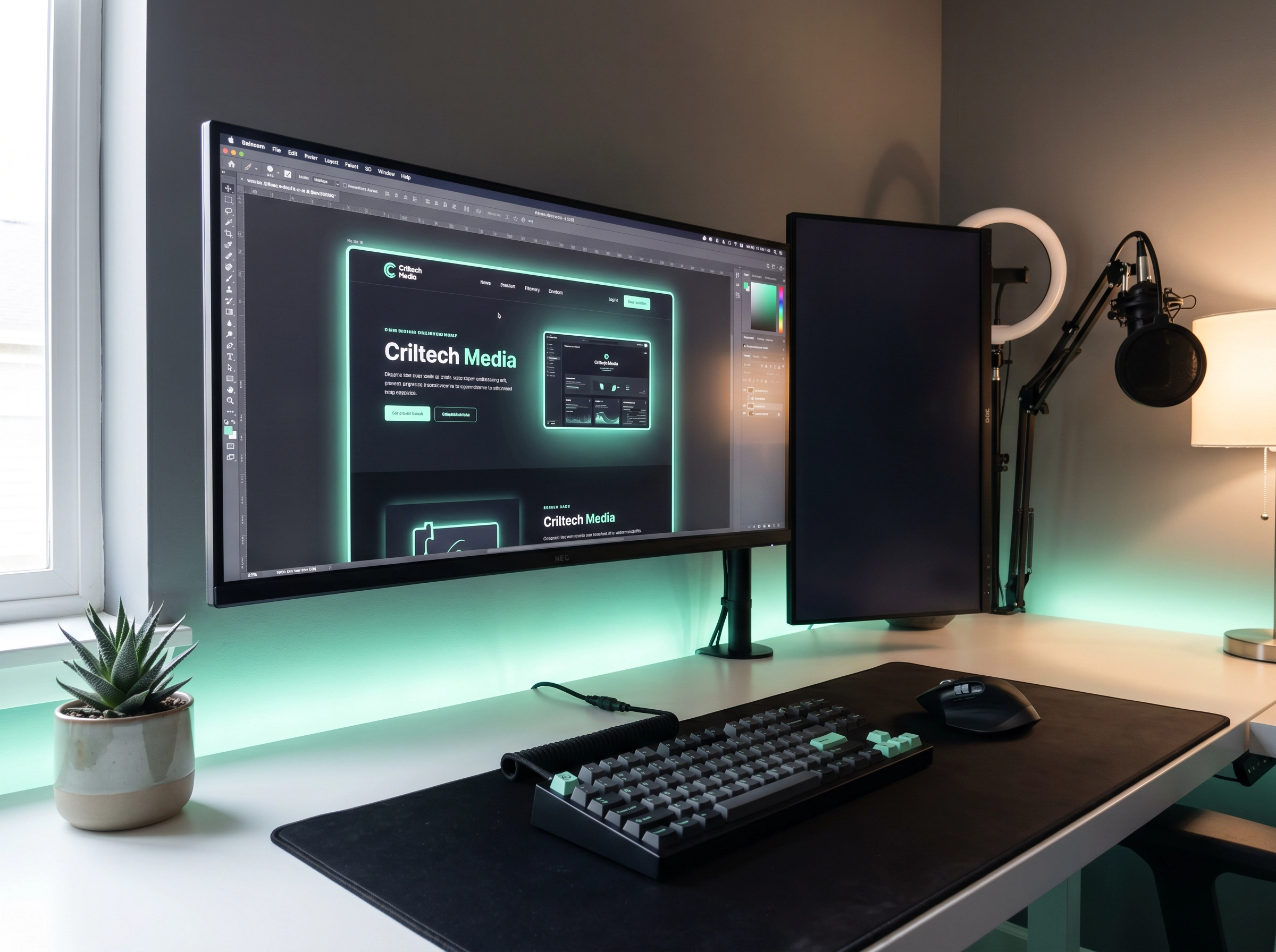 Criltech Media home studio — where the work gets done, Liverpool