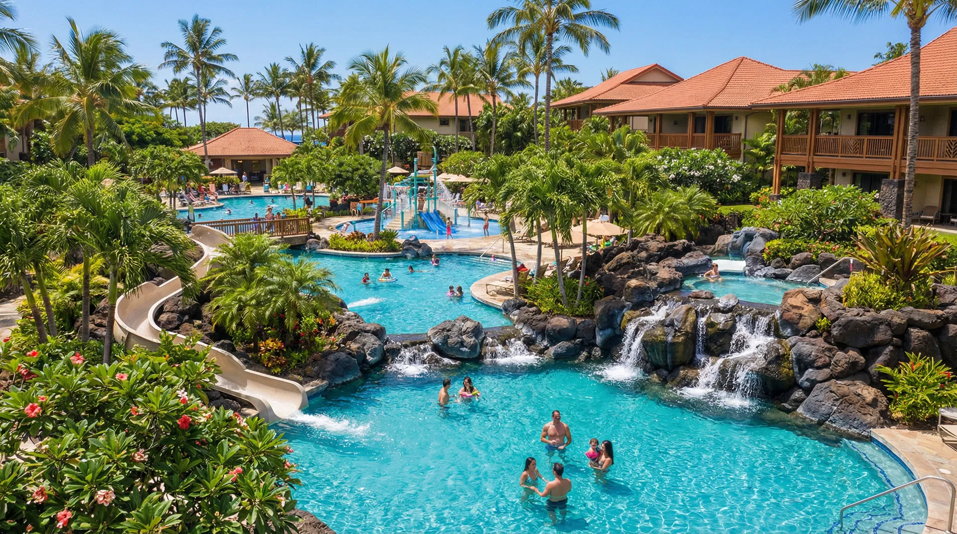 Pool Complex with Waterslide