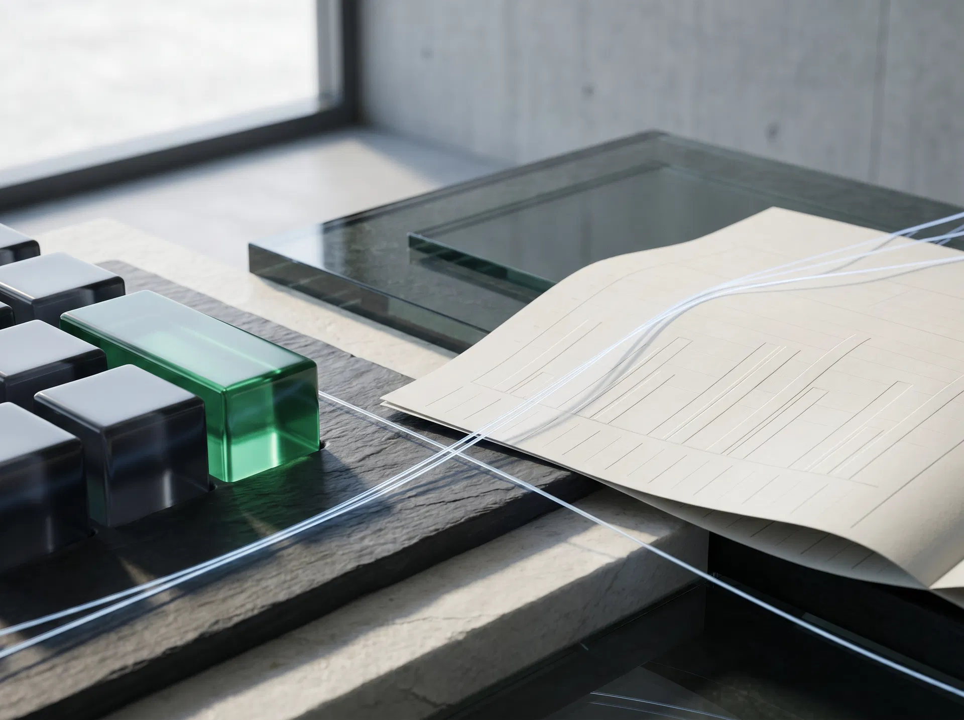 Editorial close-up of financial tools