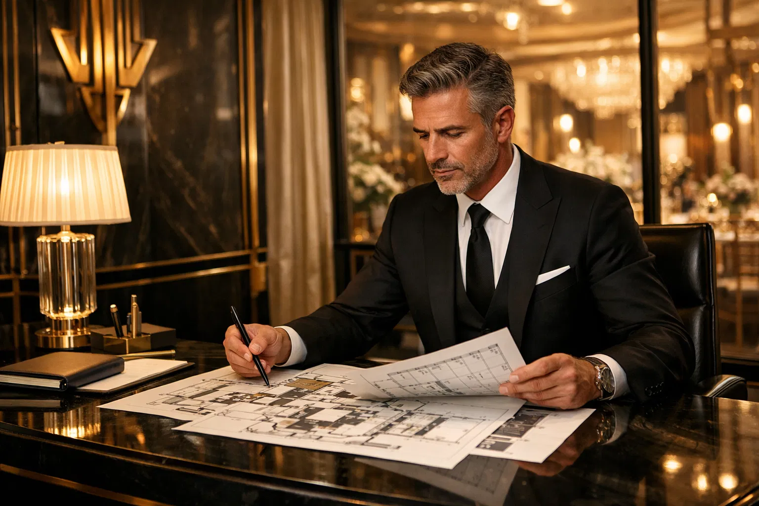 Event consultant at work