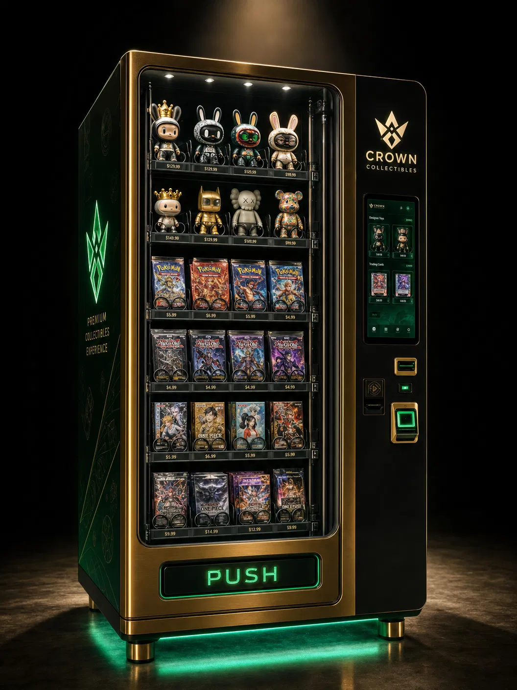 Premium collectibles vending machine