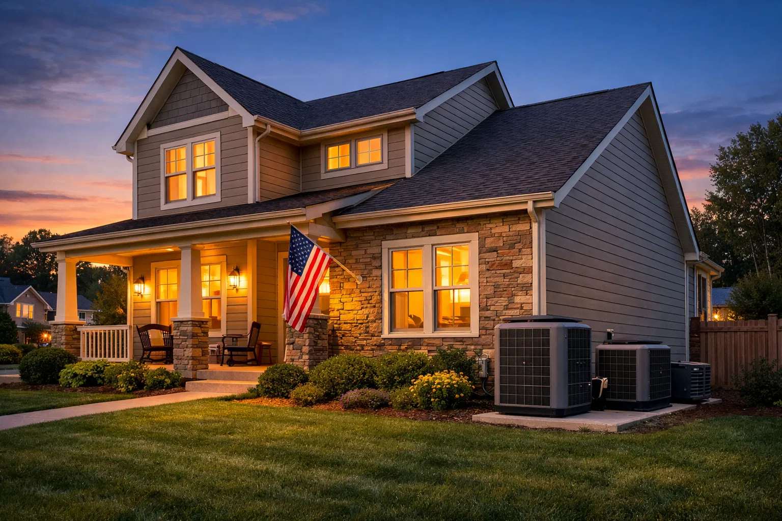 Hampton Roads home with HVAC