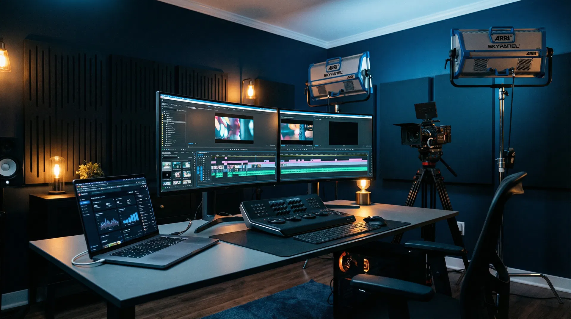 Professional editing studio