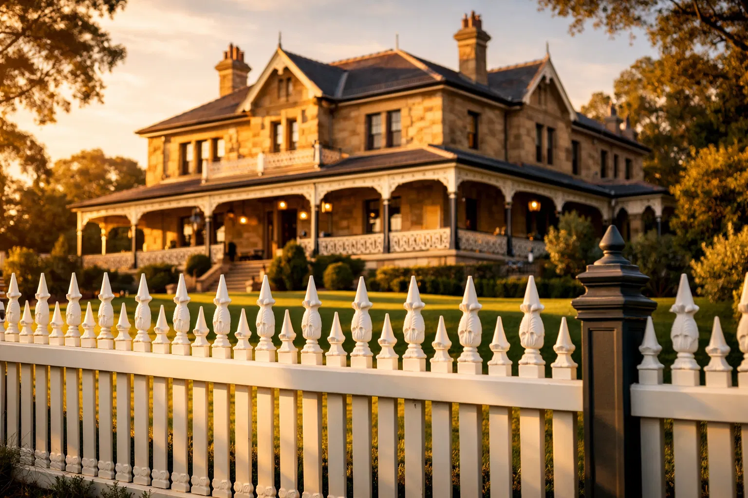 Luxury Sydney estate with premium picket fencing