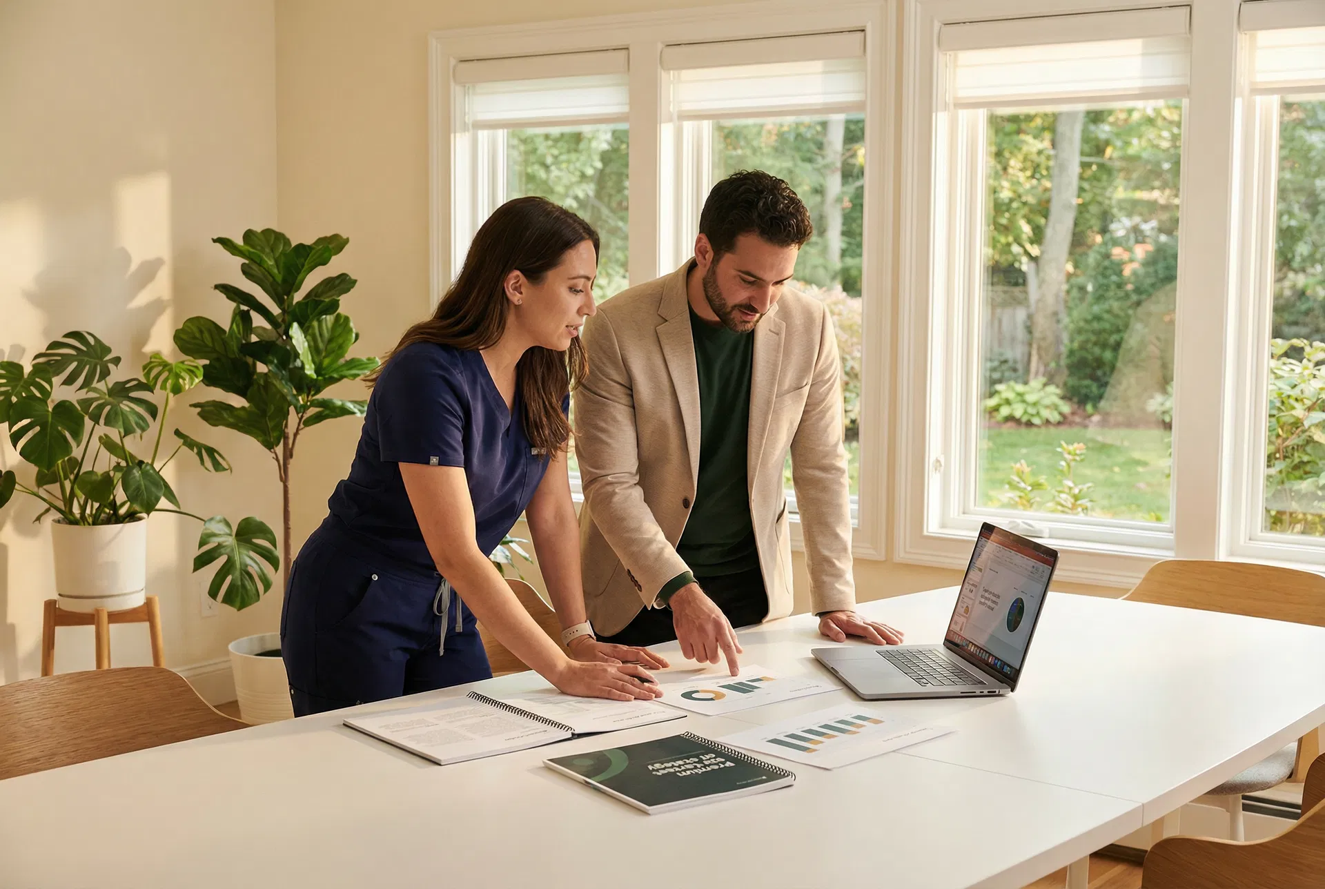 Prescribe Media team working with a medical practice