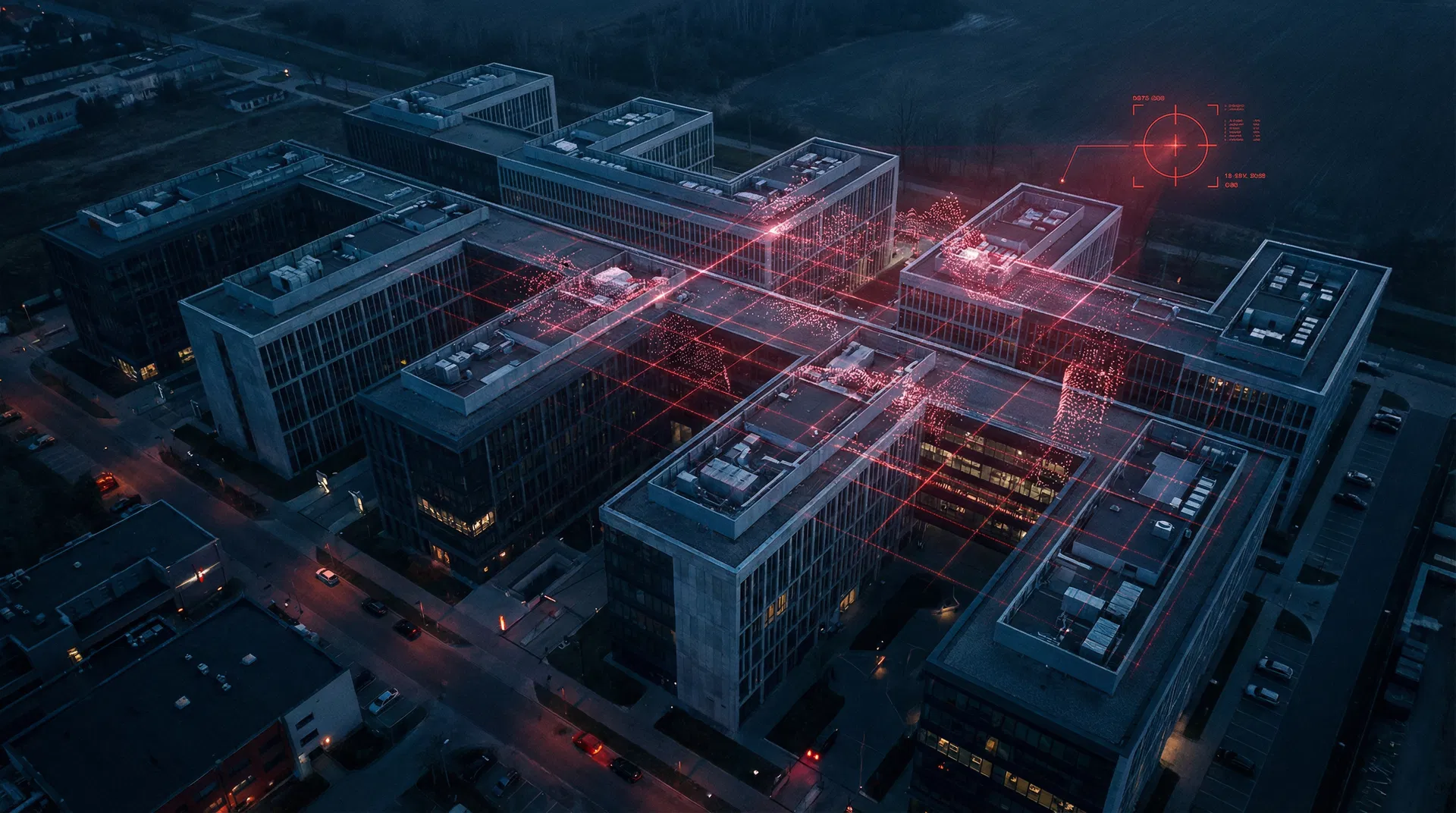 LIDAR scanning aerial view