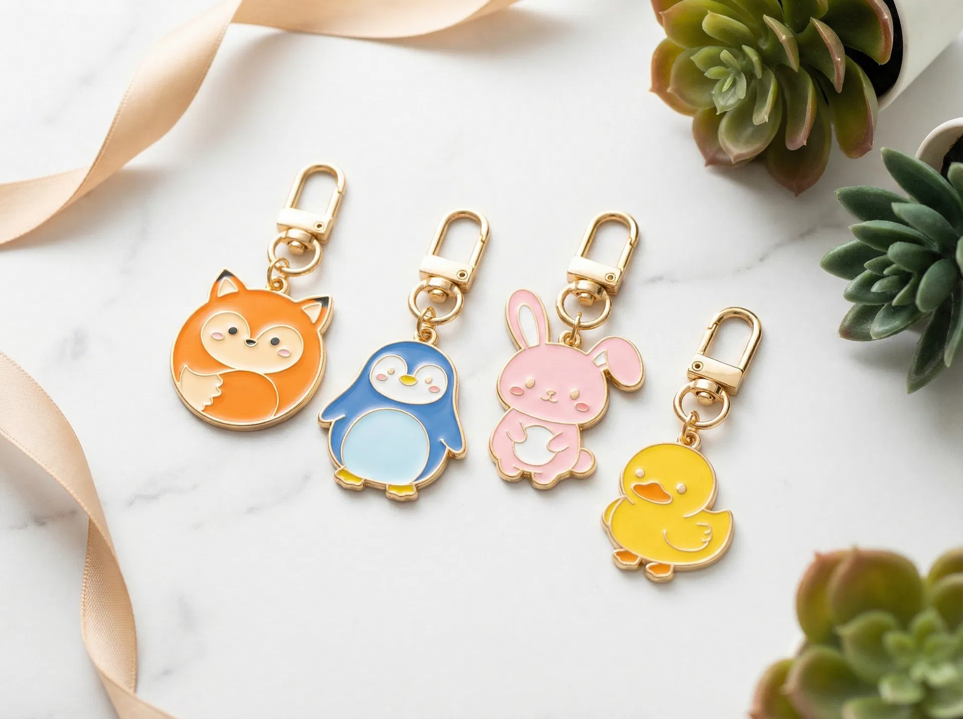 Custom enamel keychains