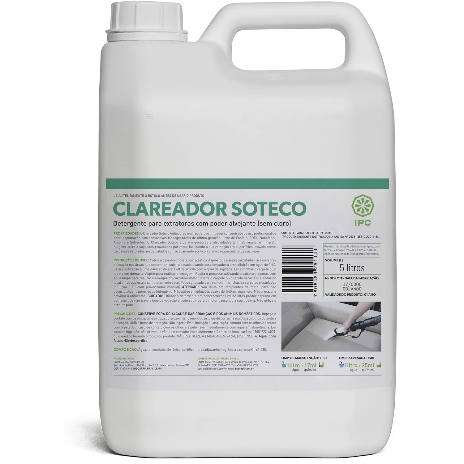 CLAREADOR IPC 5 LITROS