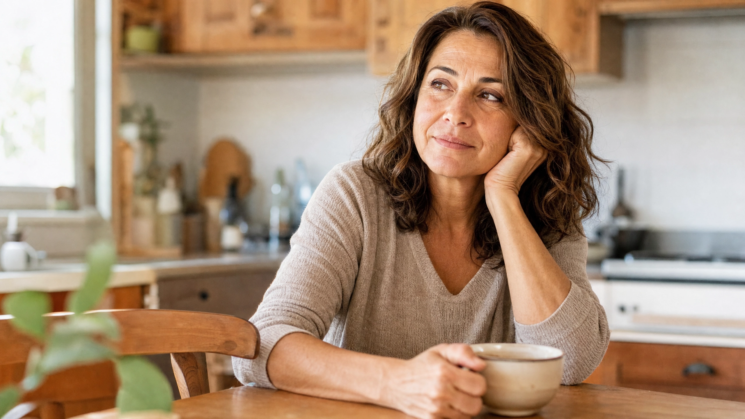 Marisol, 55 años, reflexionando con café: no había que aguantar nada