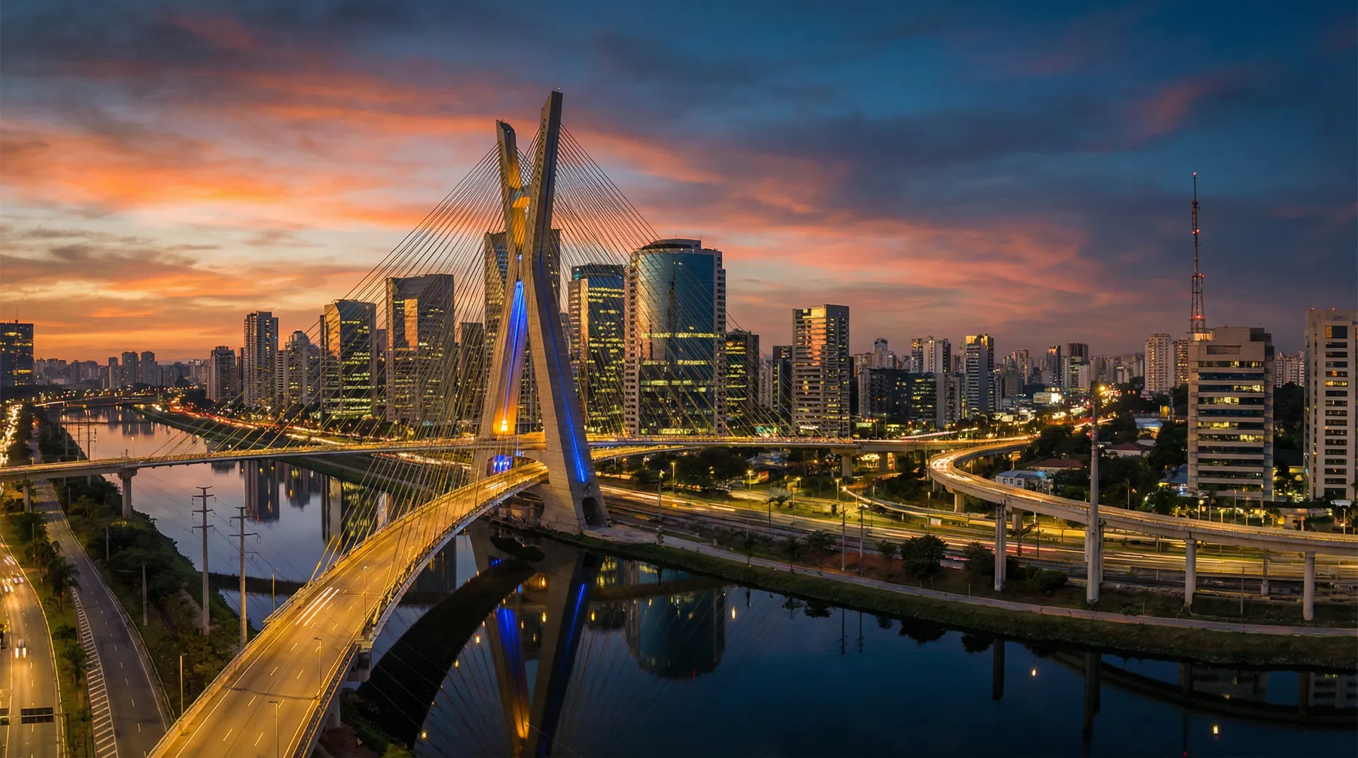 Vista para Ponte Estaiada