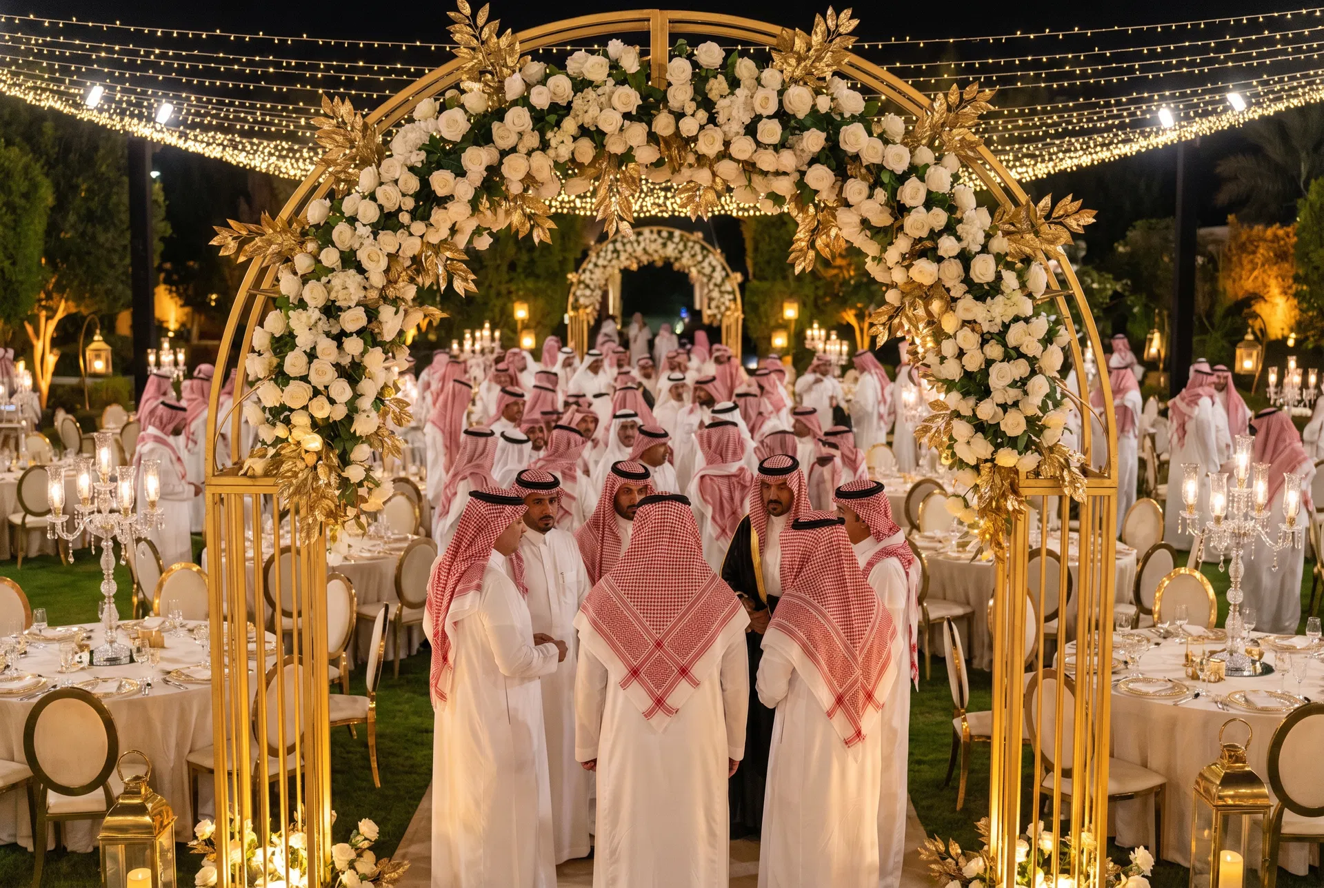 حفل زفاف في الهواء الطلق