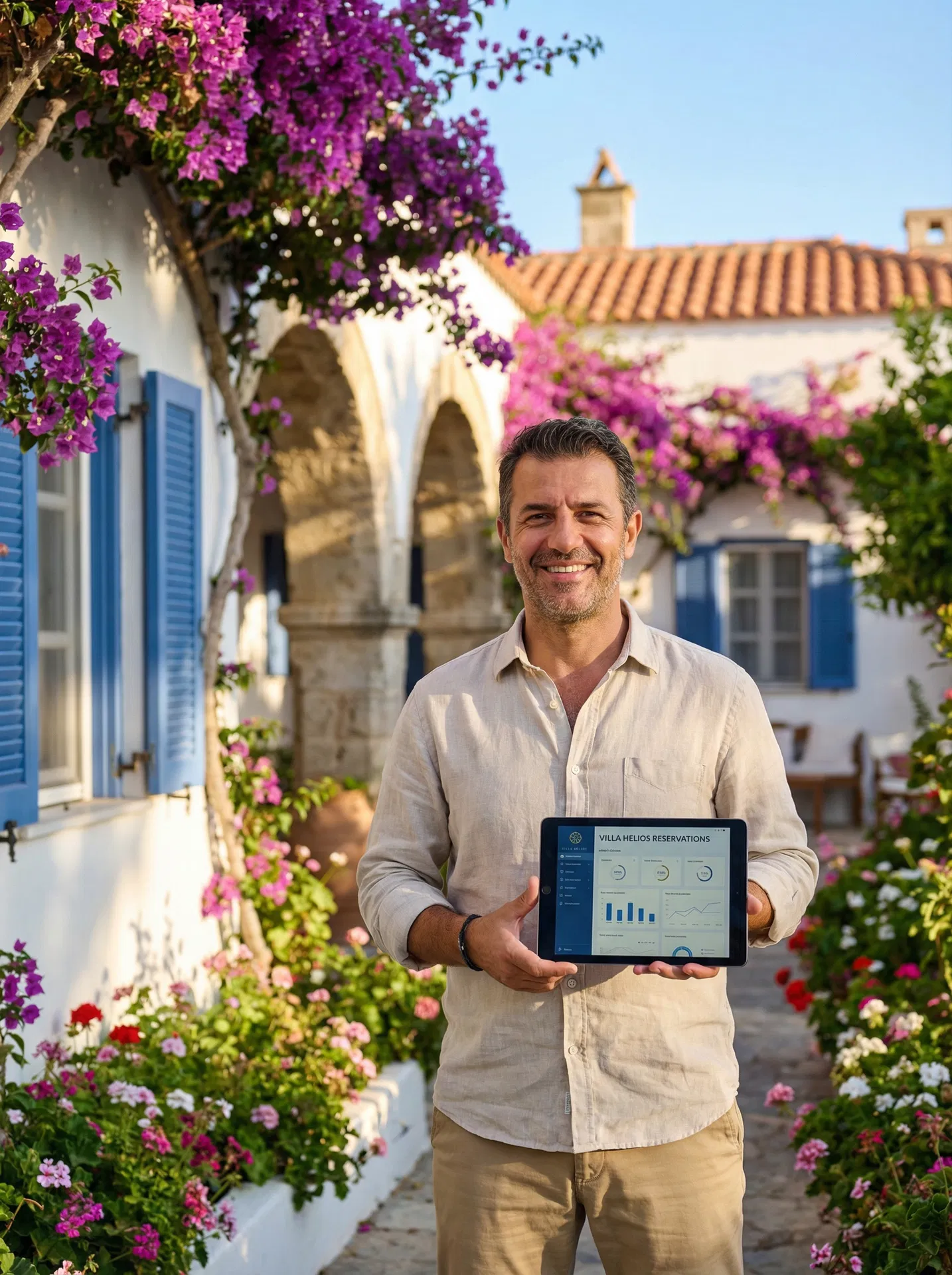 Happy property owner using Digi-Cons