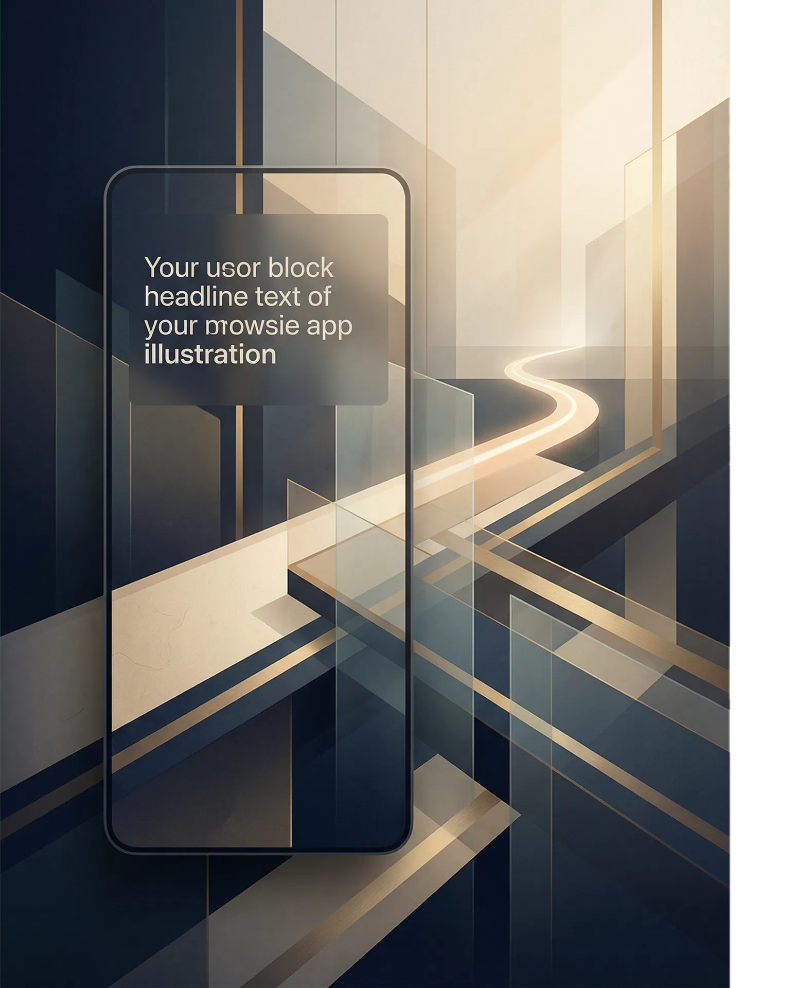 Abstract executive leadership growth artwork