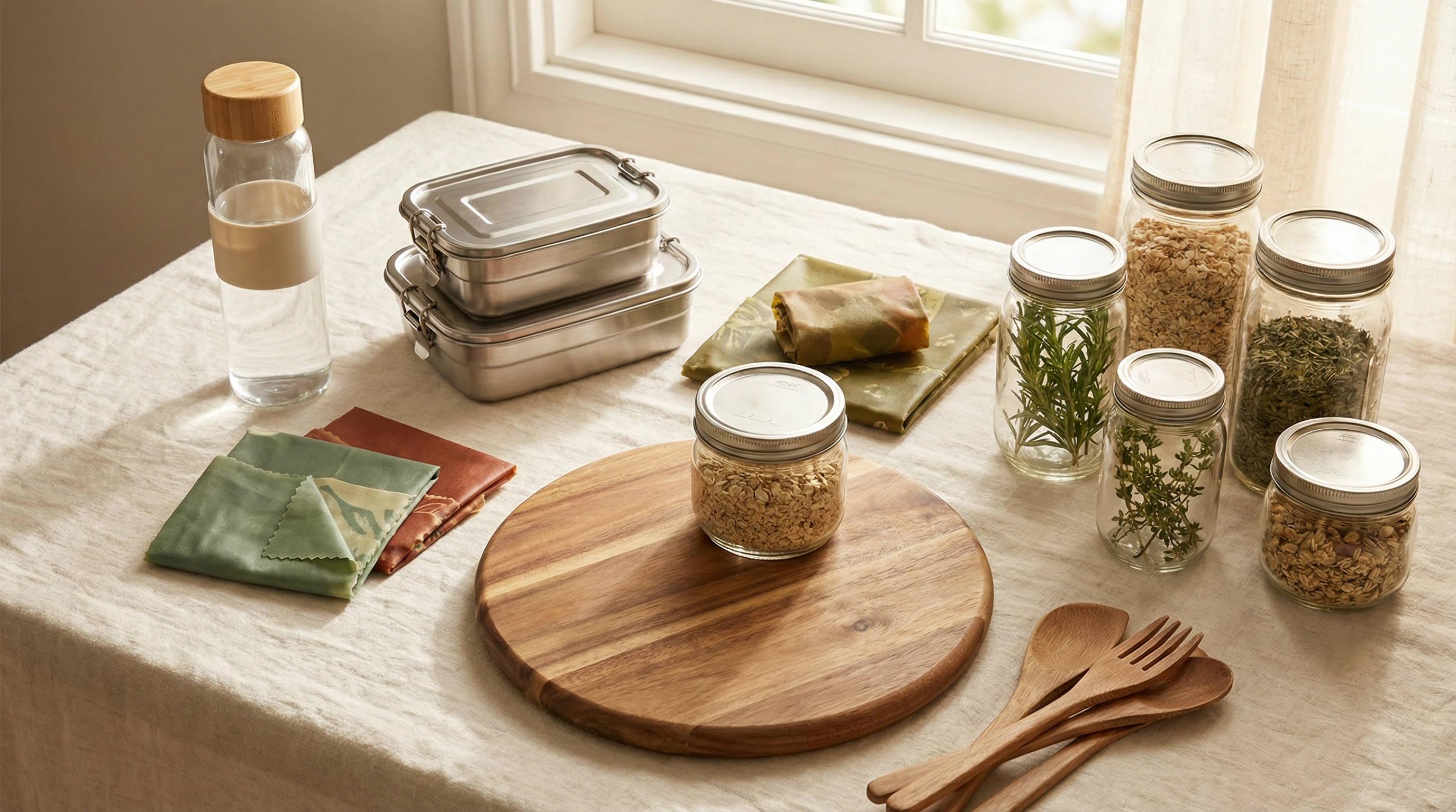 Plastic-free kitchen essentials