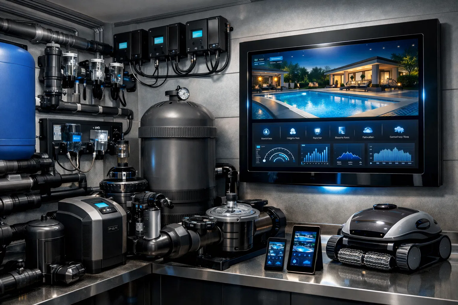 Advanced pool automation and smart controls
