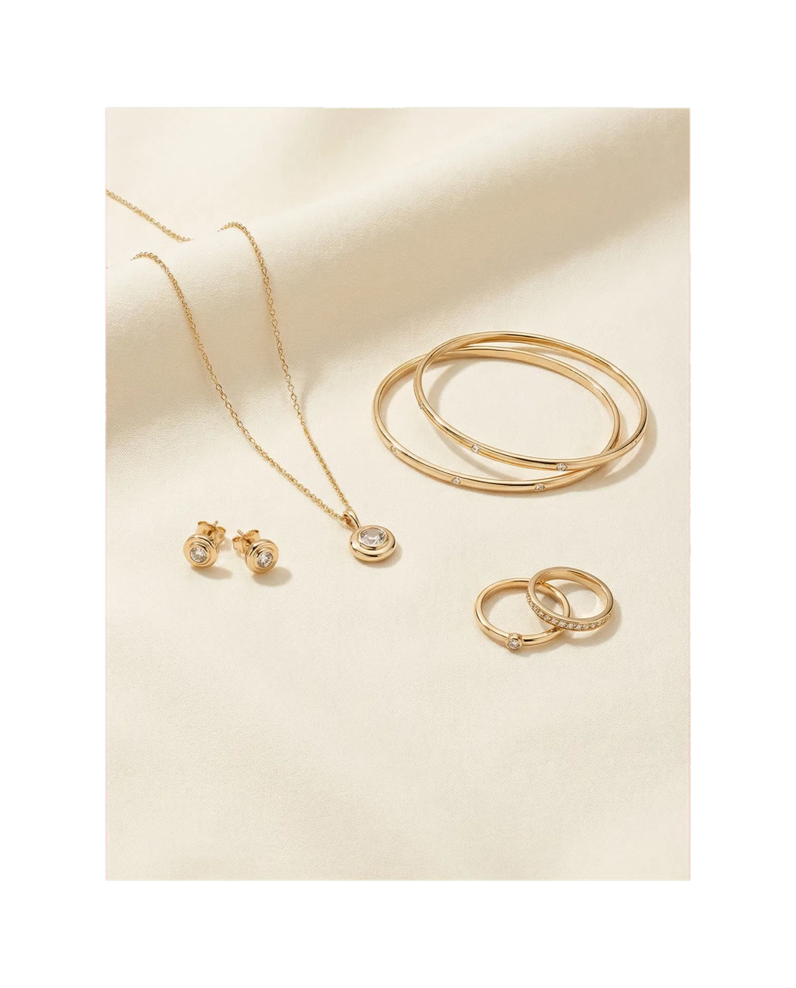 Quiet close-up of the final Marie and Charles jewelry pieces