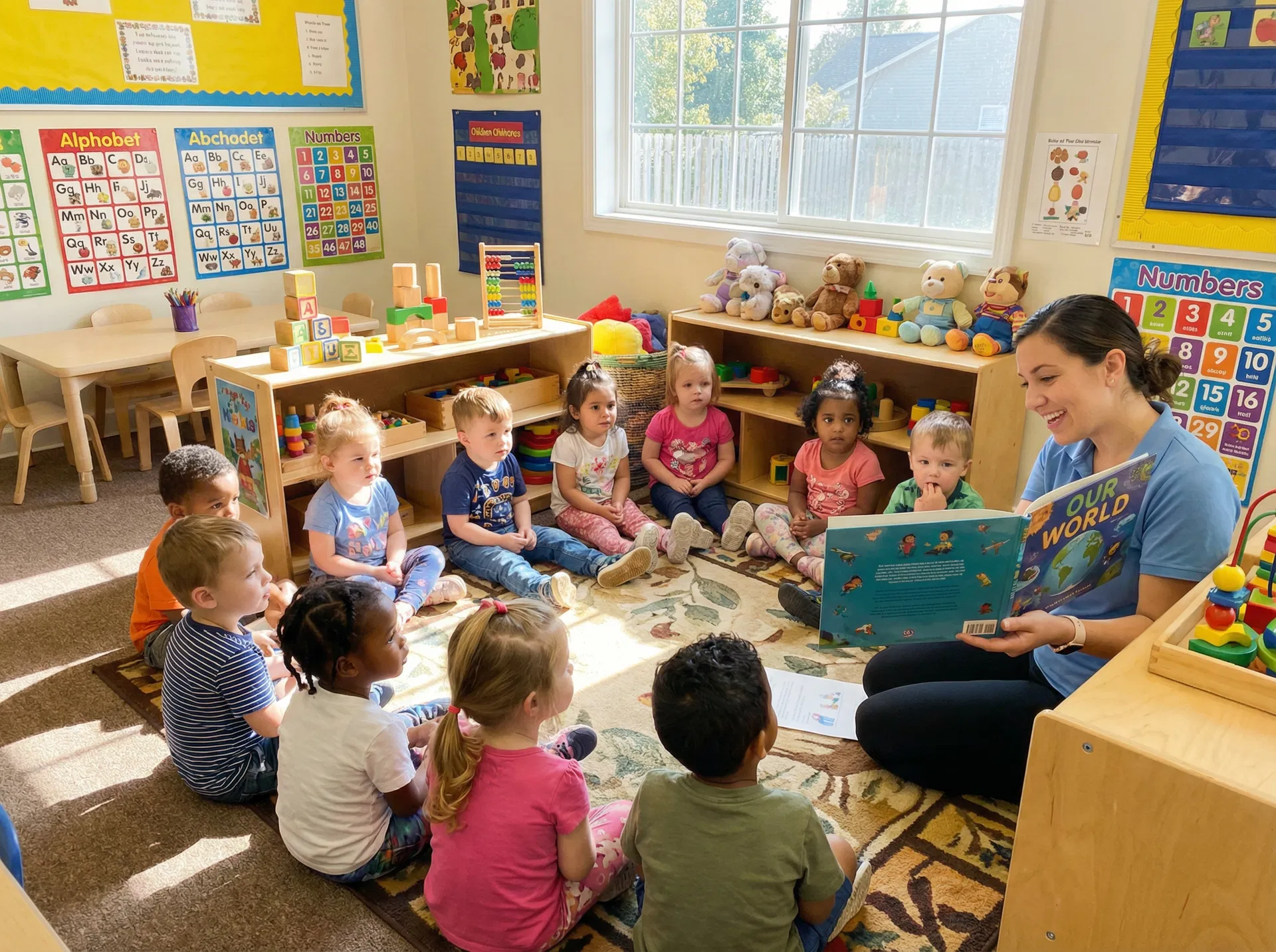 Children engaged in a learning activity