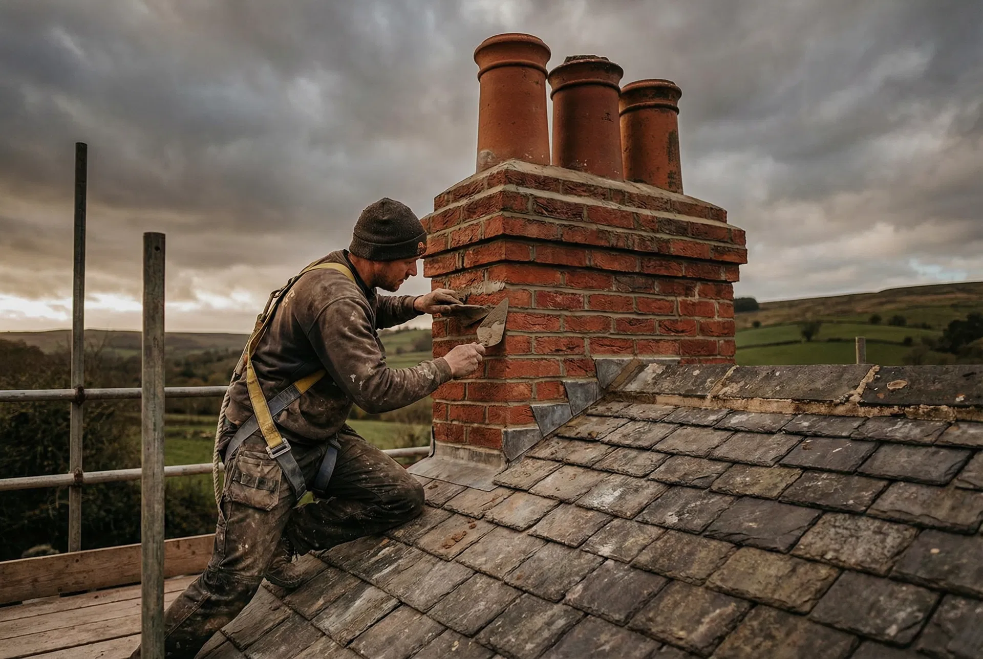 Chimney repair and repointing