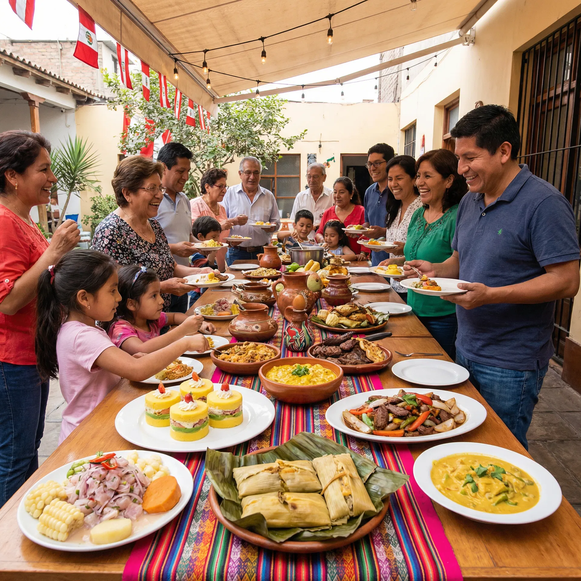 Buffets Criollos - Lo mejor de nuestra gastronomía para reuniones familiares grandes