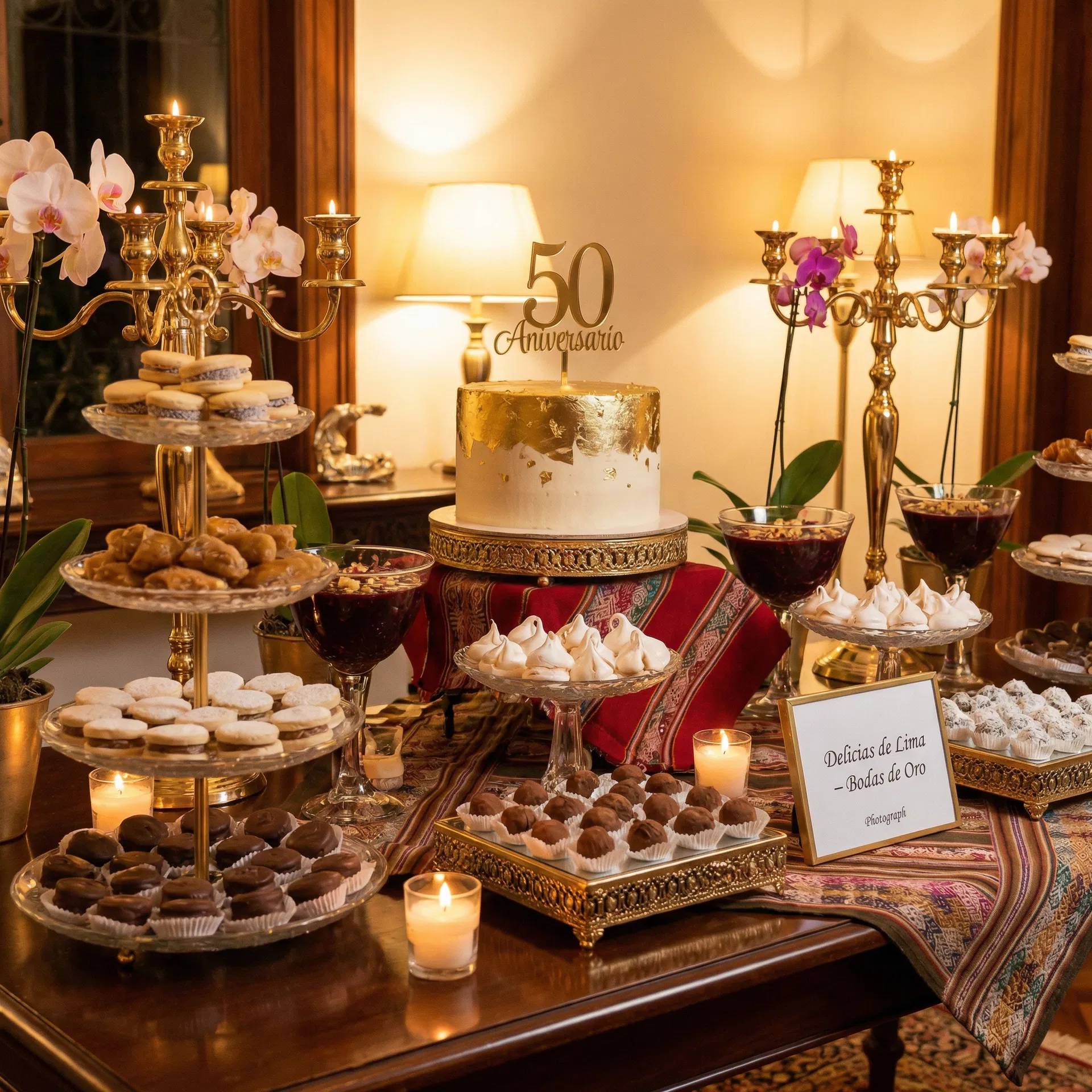 Mesa de Postres Delicias de Lima