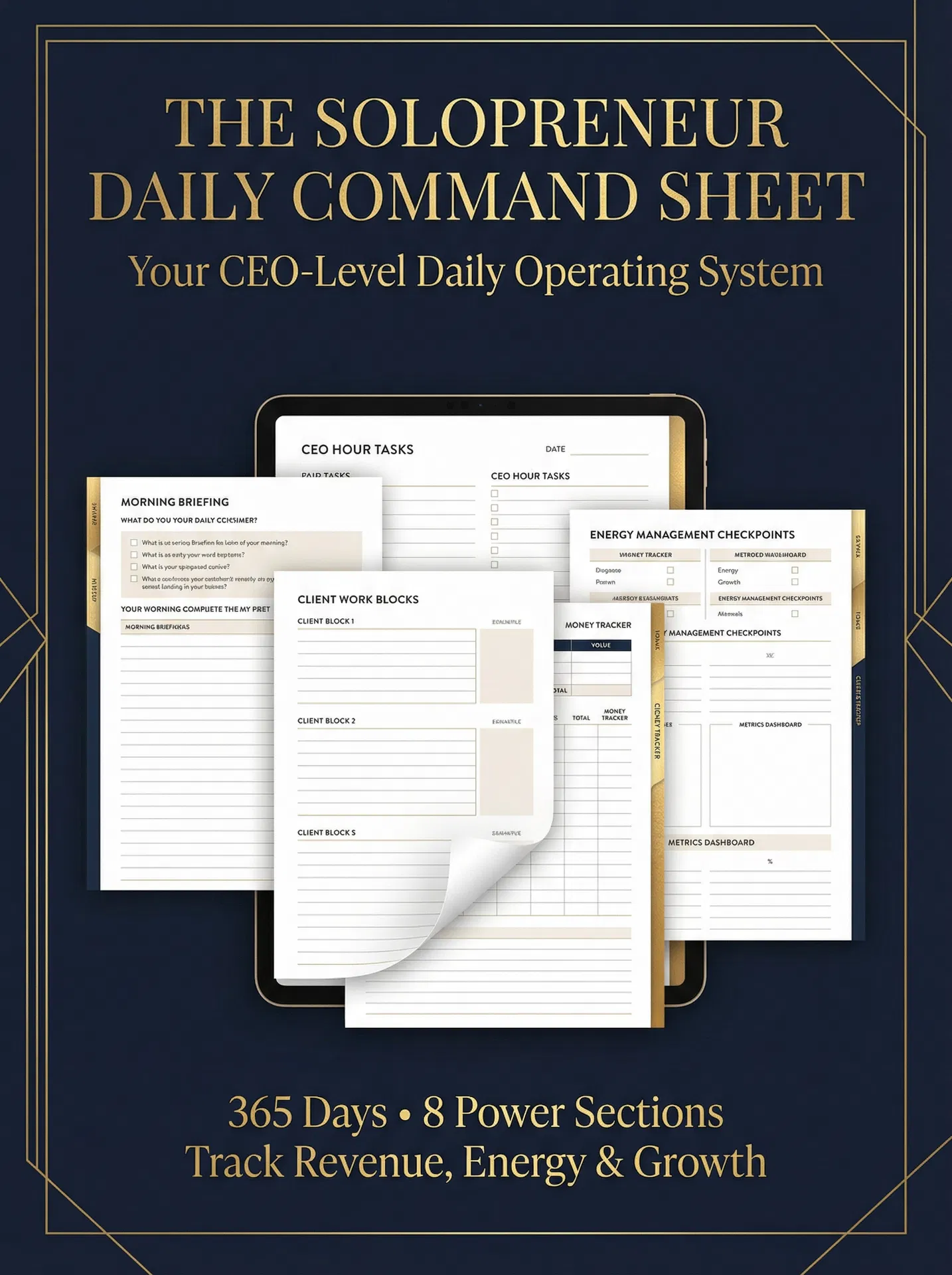 The Solopreneur Daily Command Sheet