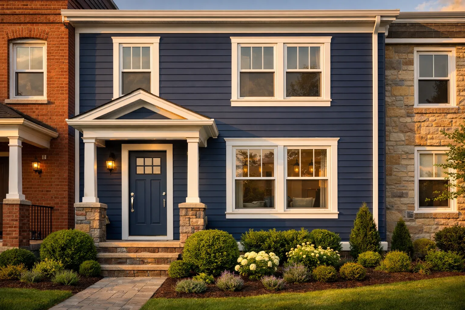 New Hardie Board fiber cement siding installation in Baltimore County