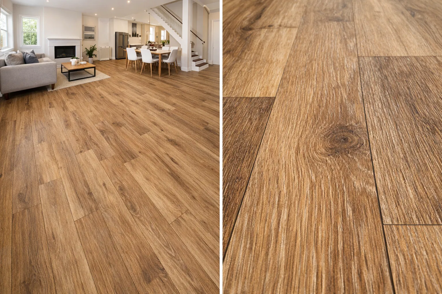 Luxury vinyl plank flooring in Baltimore home