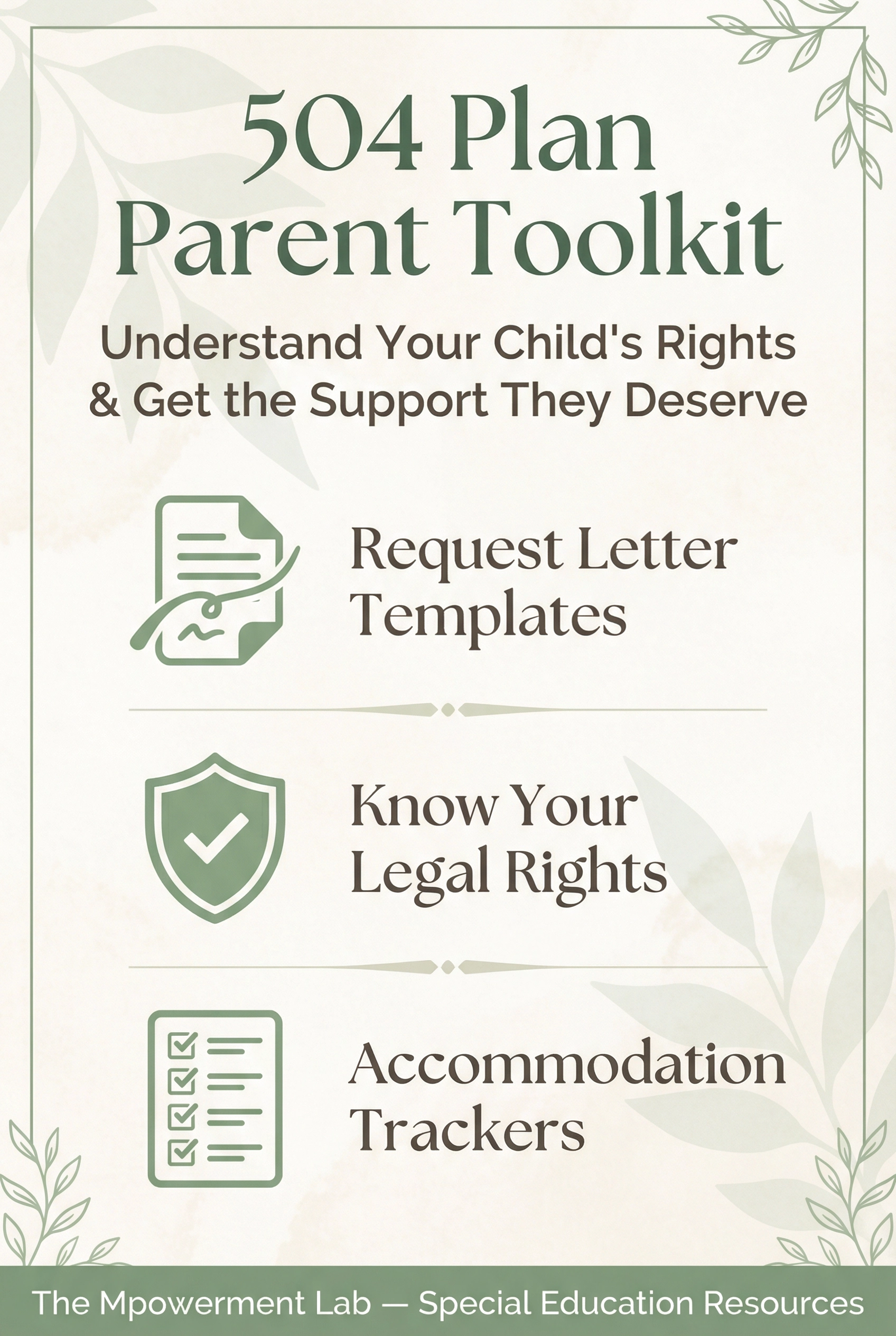 504 Plan Parent Toolkit