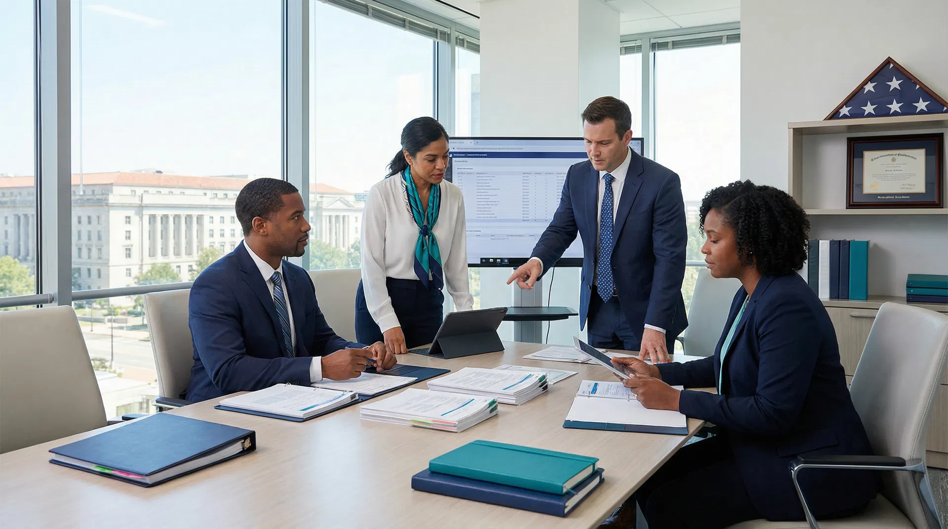 Professional government contractor team