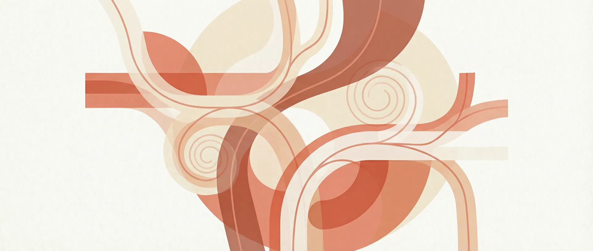 Abstract medical illustration representing reconstructive surgery