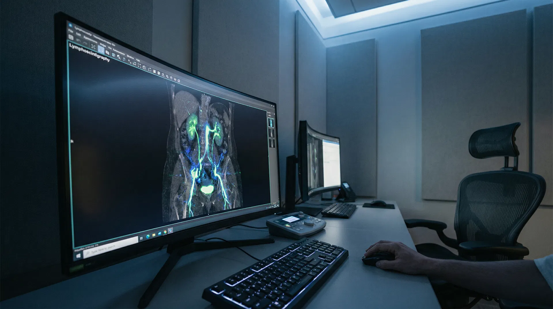 Lymphoscintigraphy imaging for lymphedema diagnosis