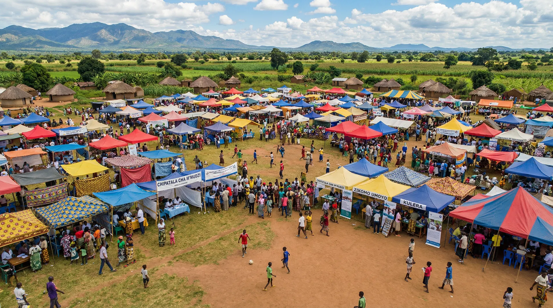 Community health fair in Malawi