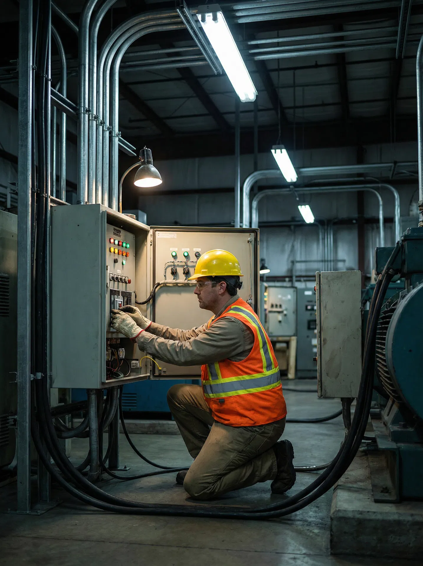 Industrial electrical work