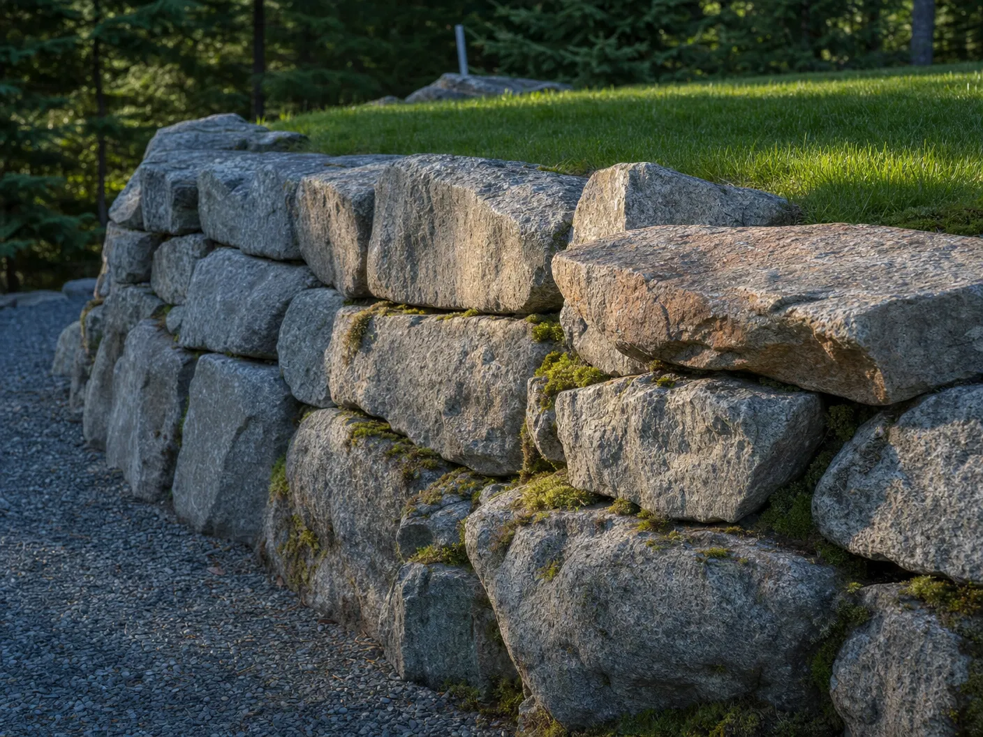 Rock Wall Installation