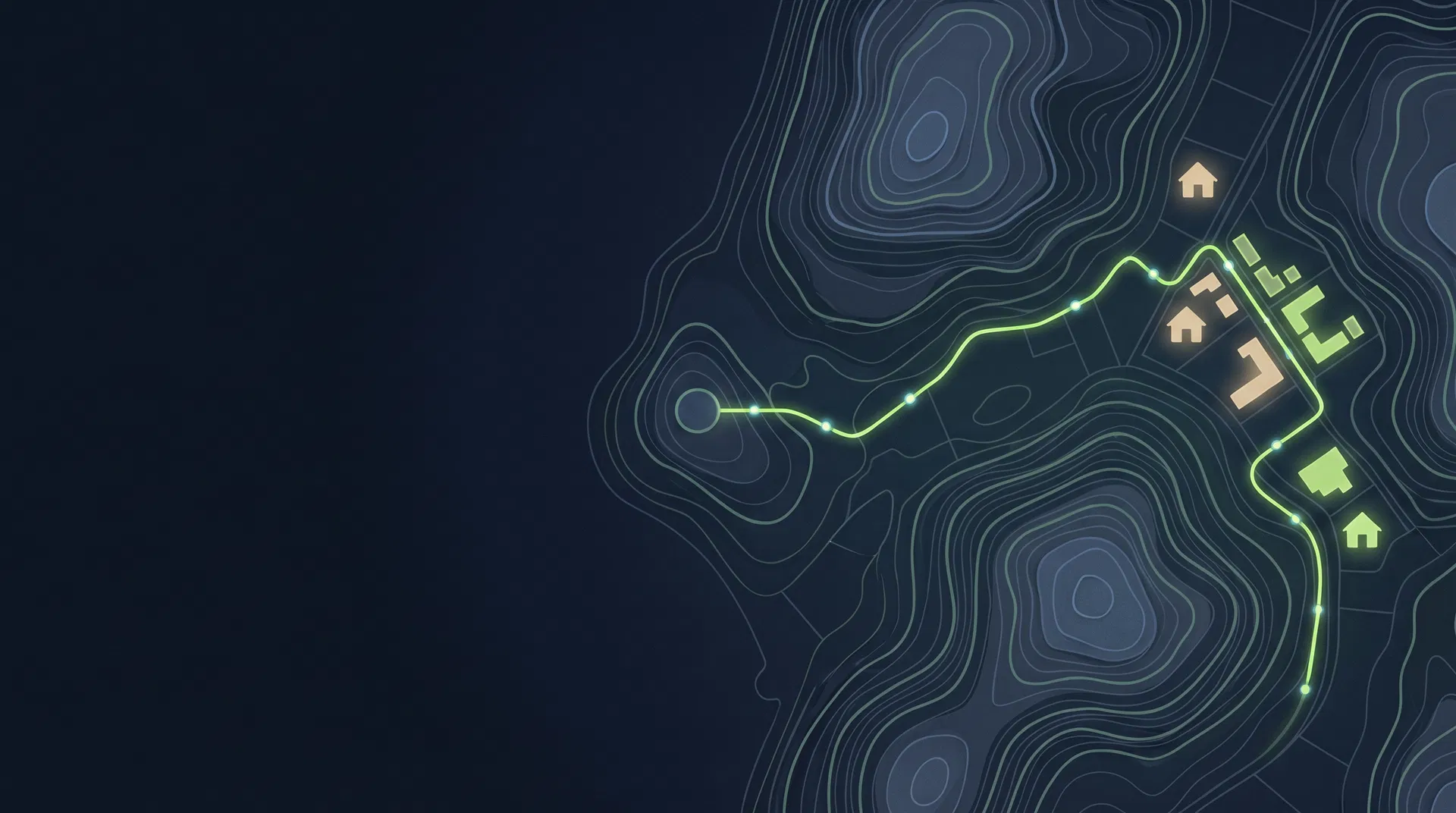 Abstract property portfolio route map