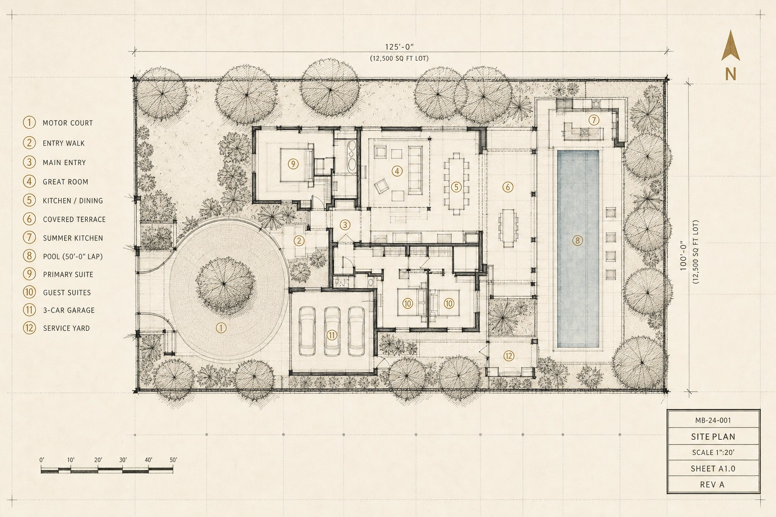 Site plan diagram