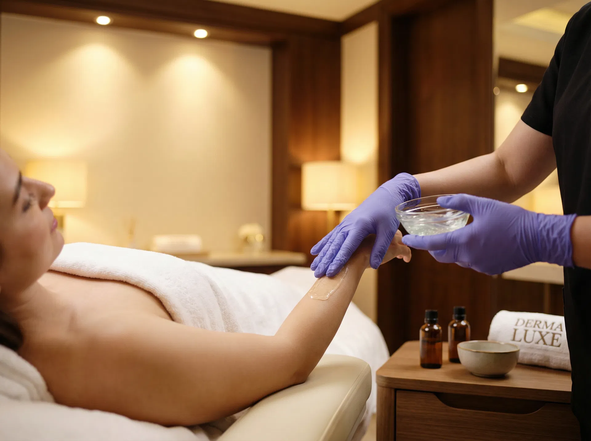 Laser hair removal treatment process