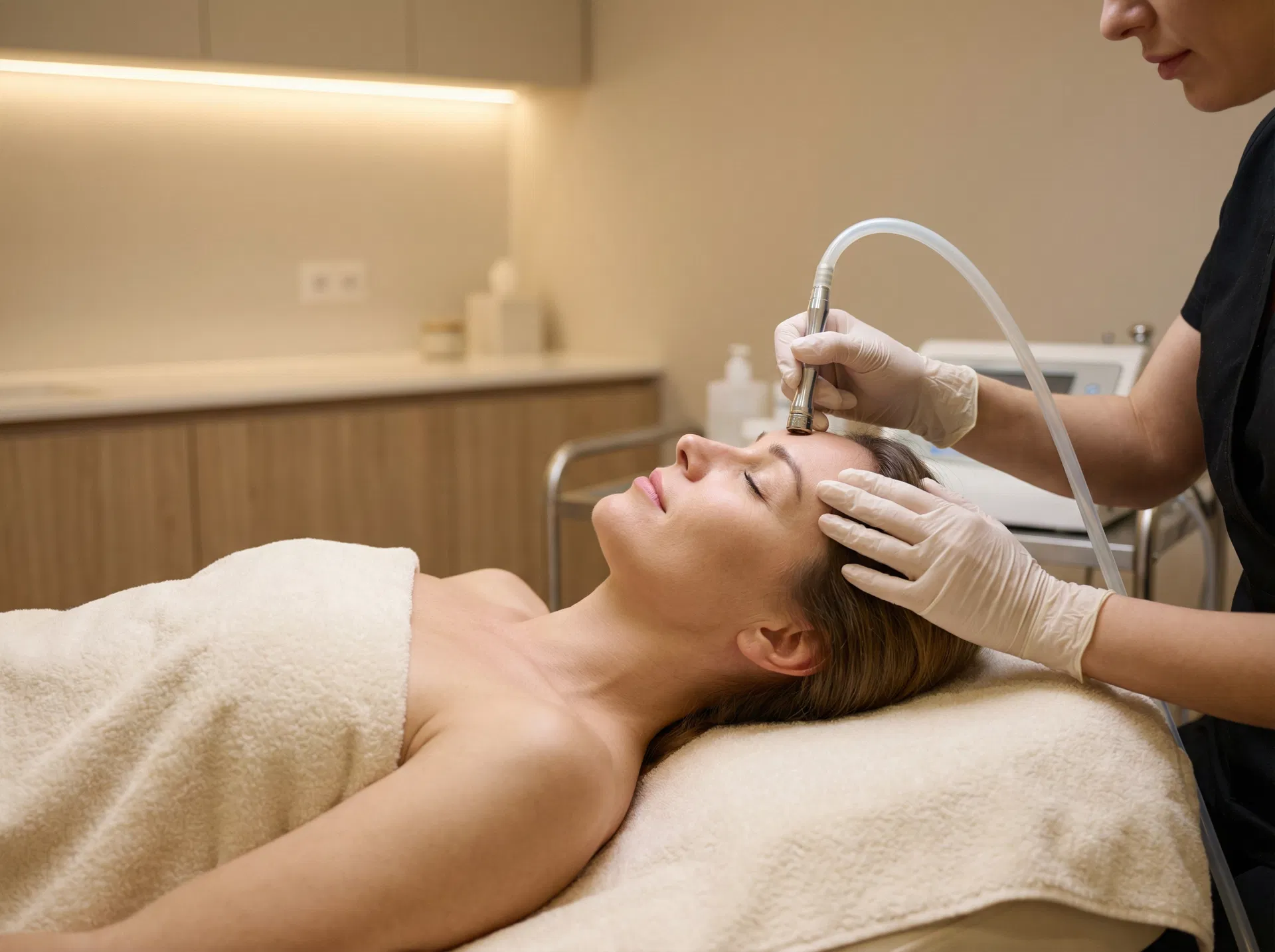 Microdermabrasion treatment