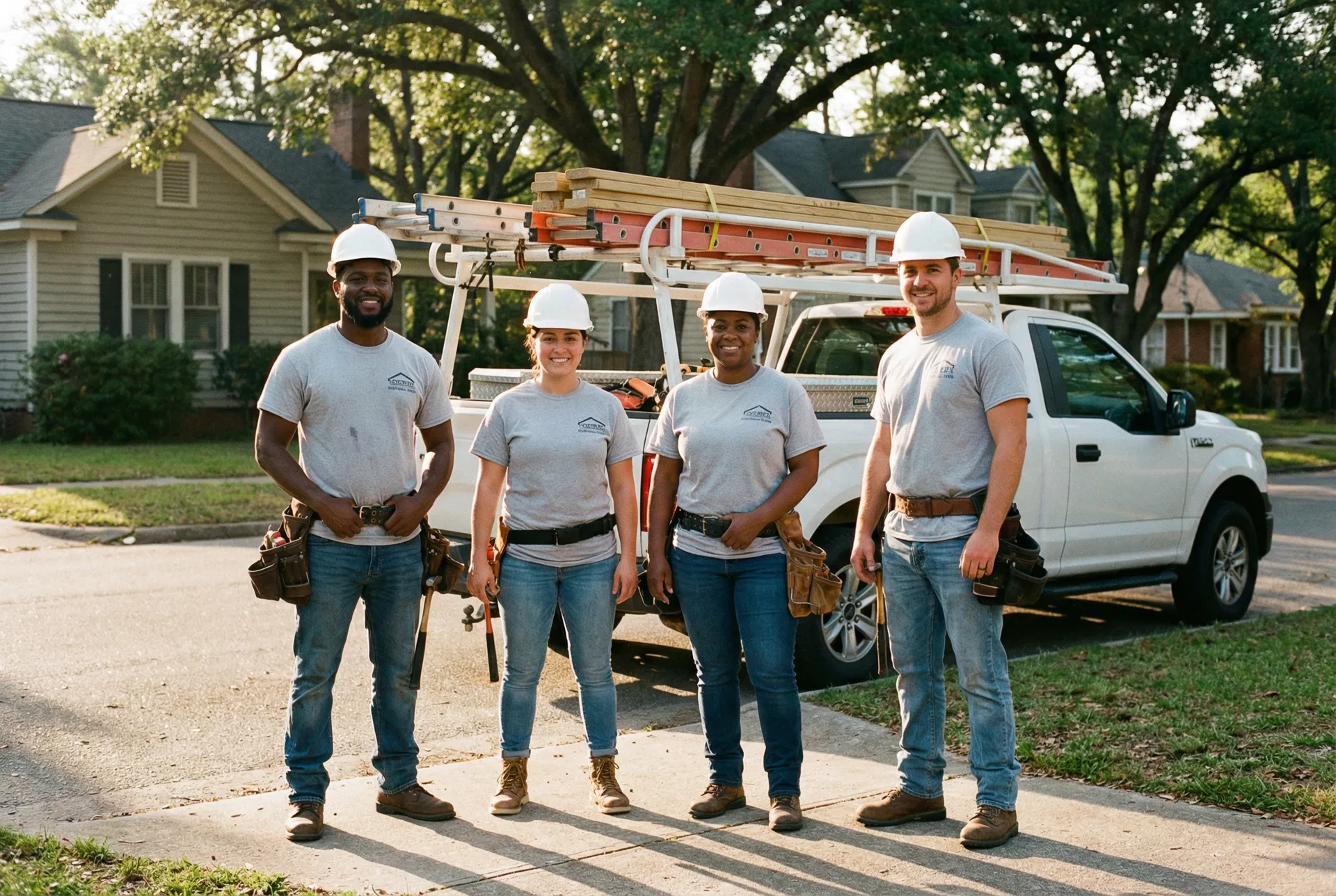 Diamond Renovation and Roofing team
