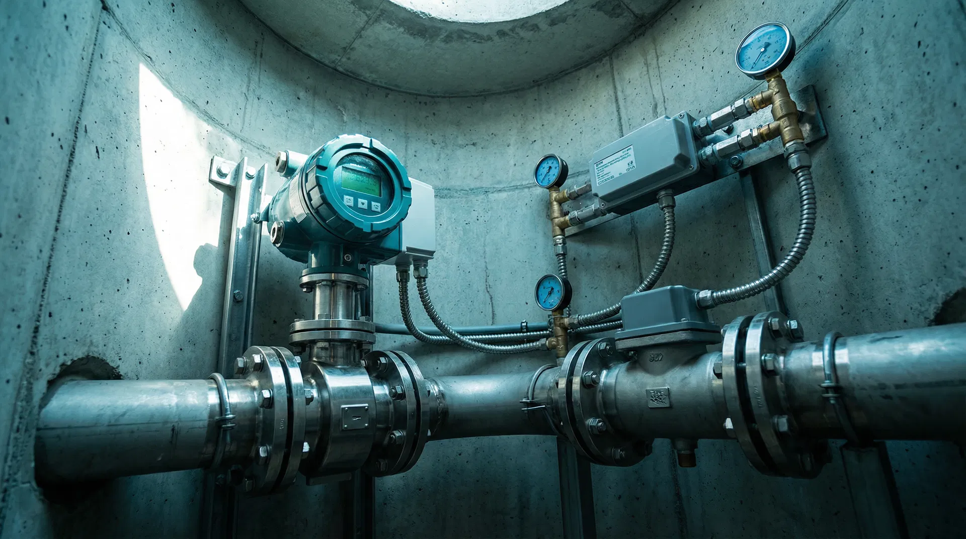 Big Customer Meters and Manhole Installation