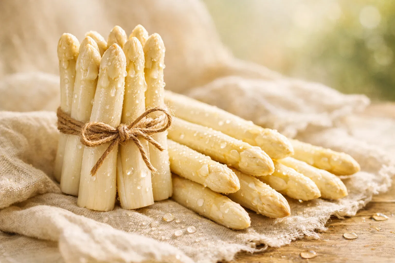 Asparagi bianchi freschi