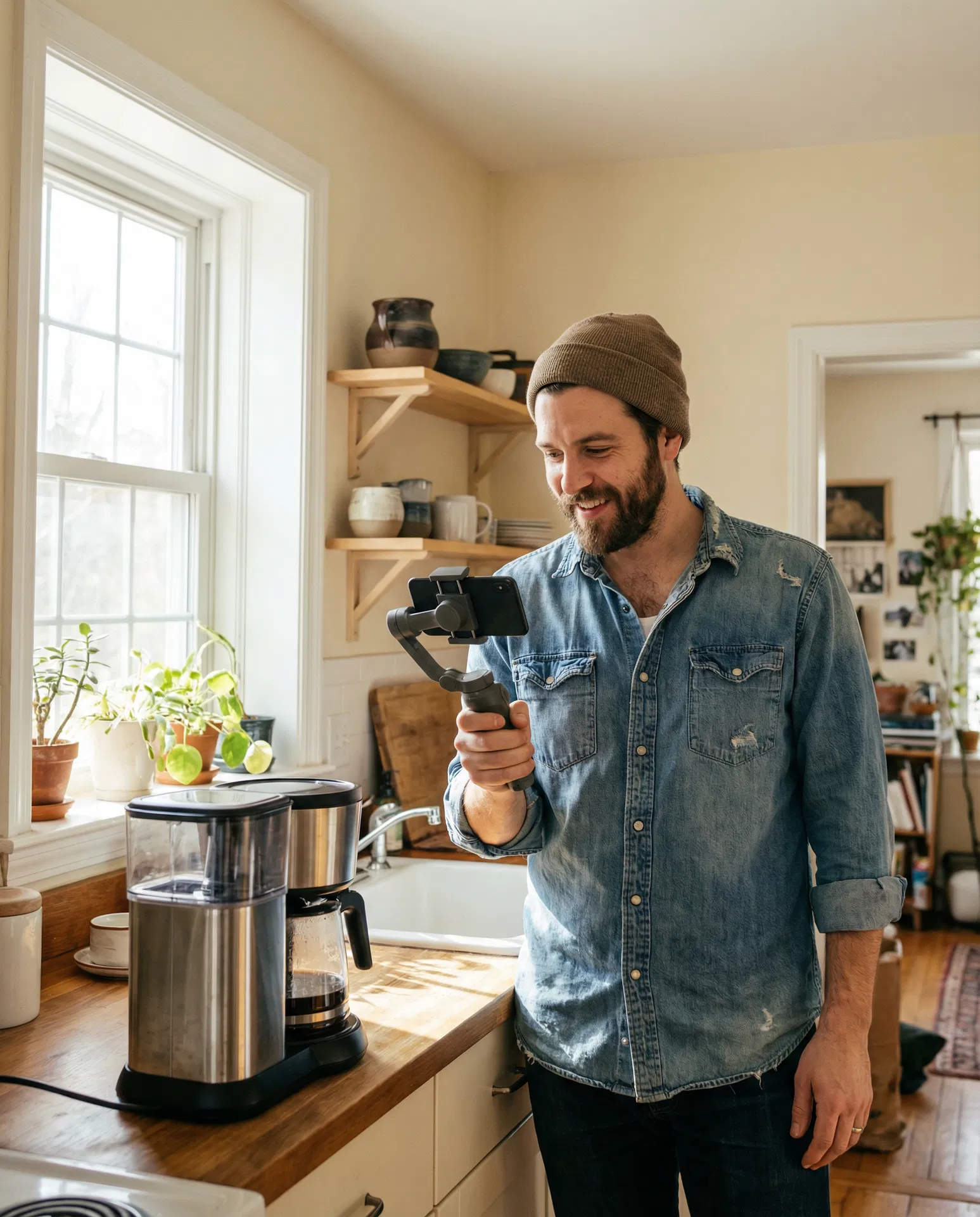 Stefan creating content