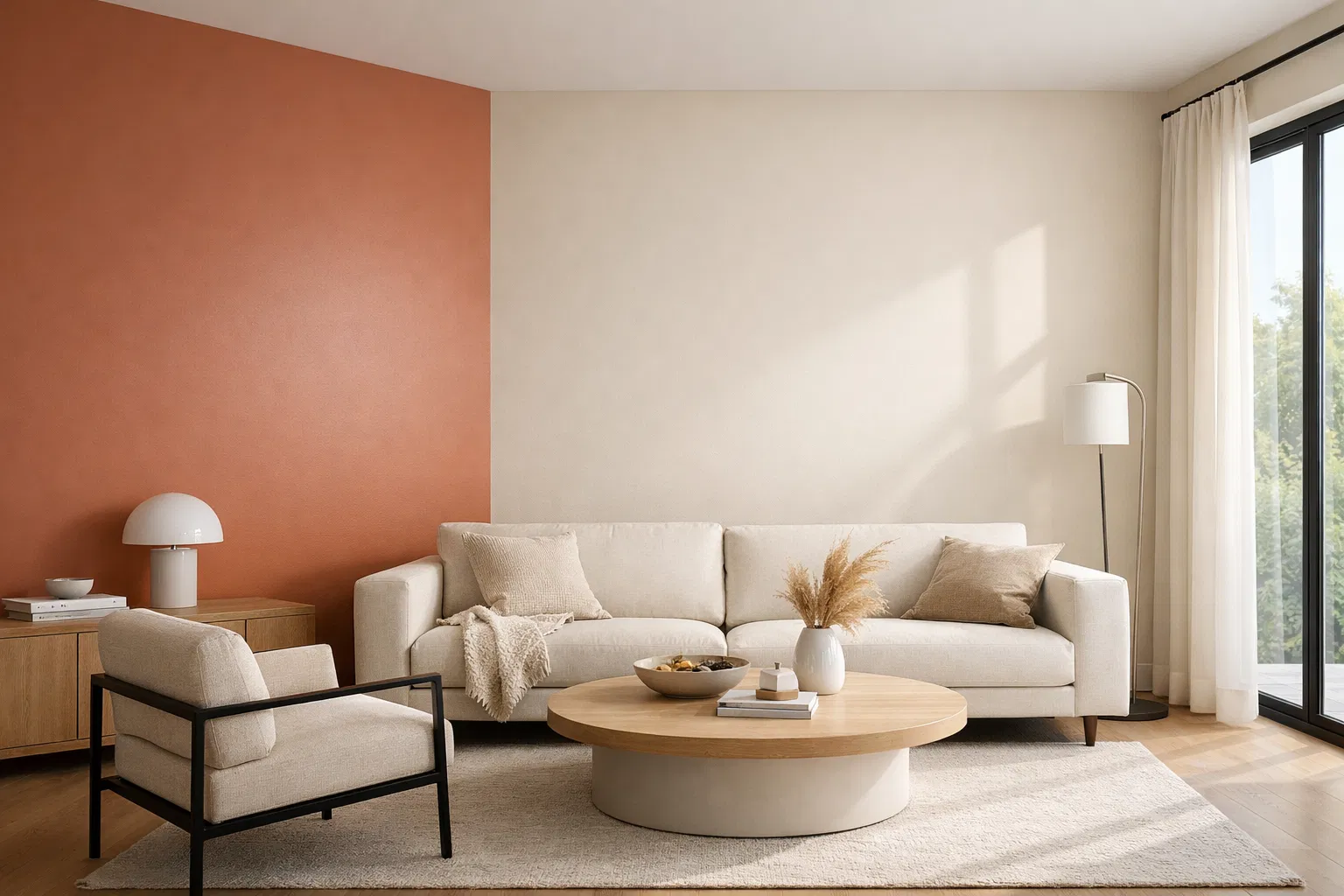 جدران مدهونة بشكل احترافي