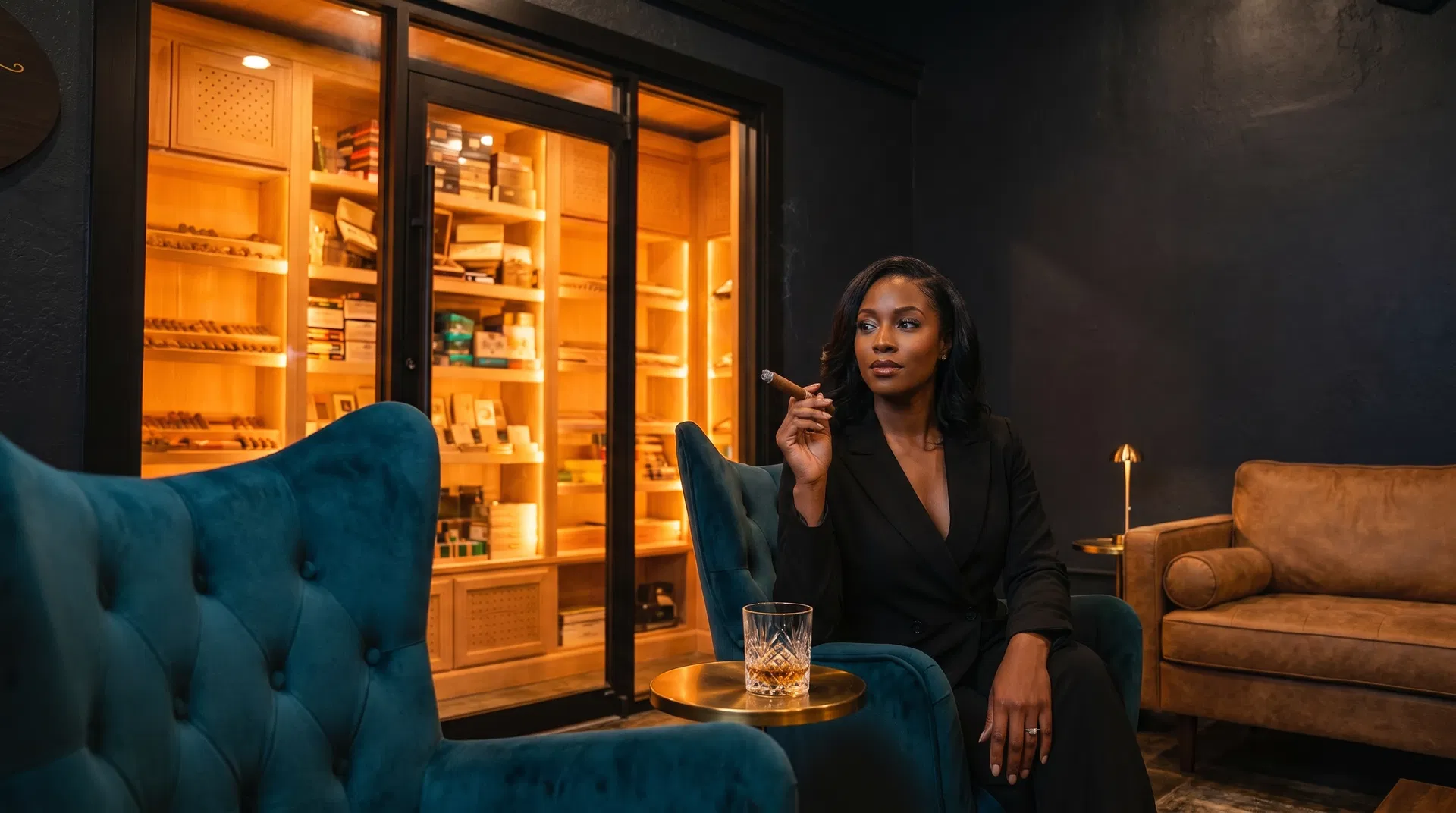 Humidor on Austin lounge