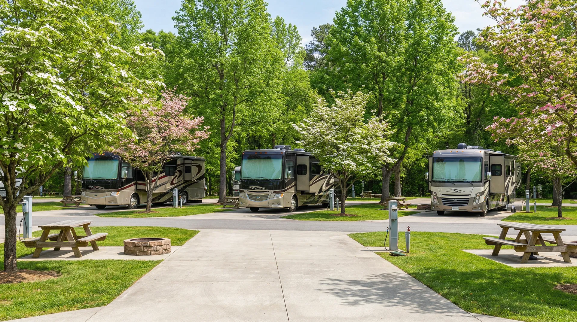 RV spots with full hookups