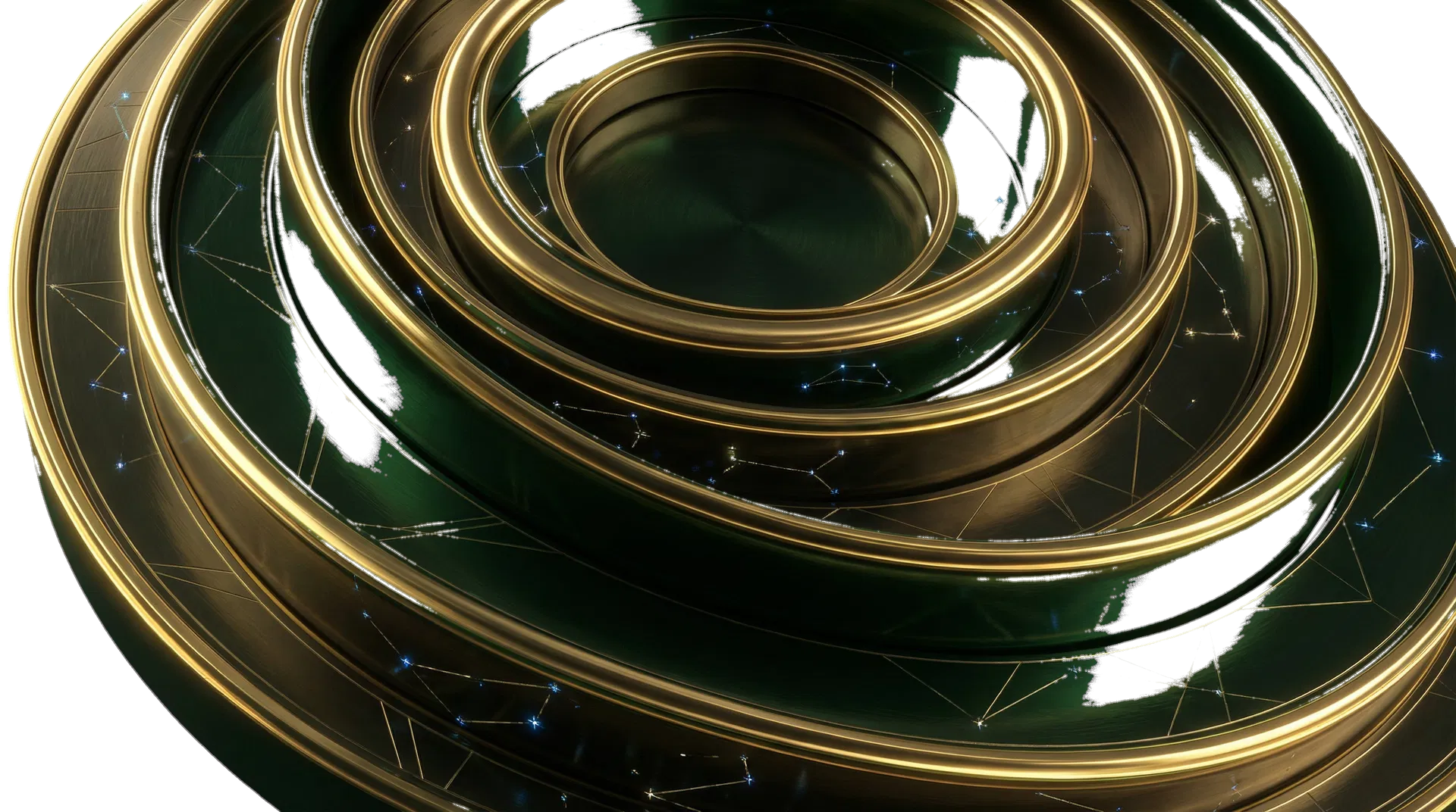 Abstract minted ring texture