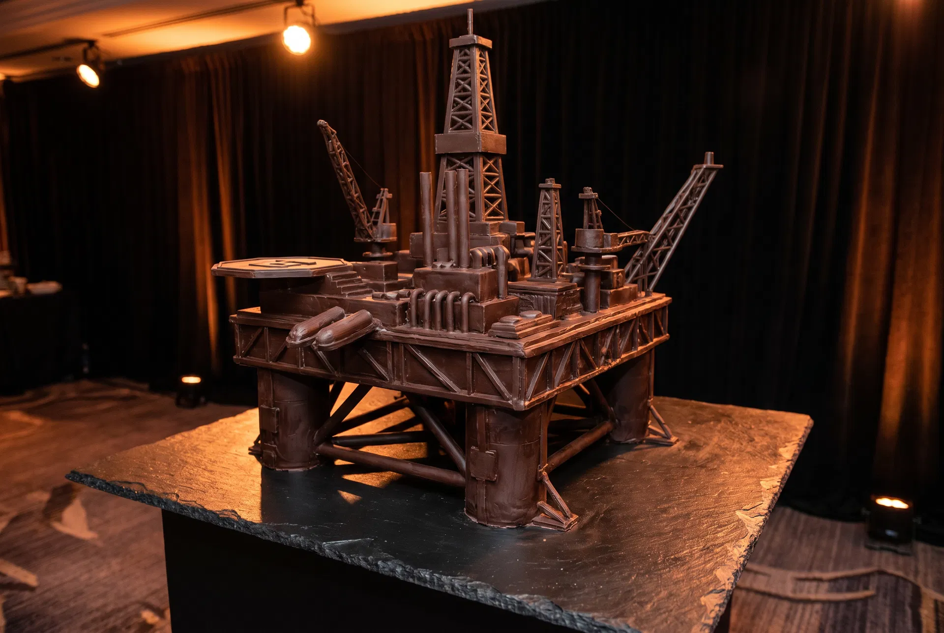 Chocolate Sculpture — Offshore Rig