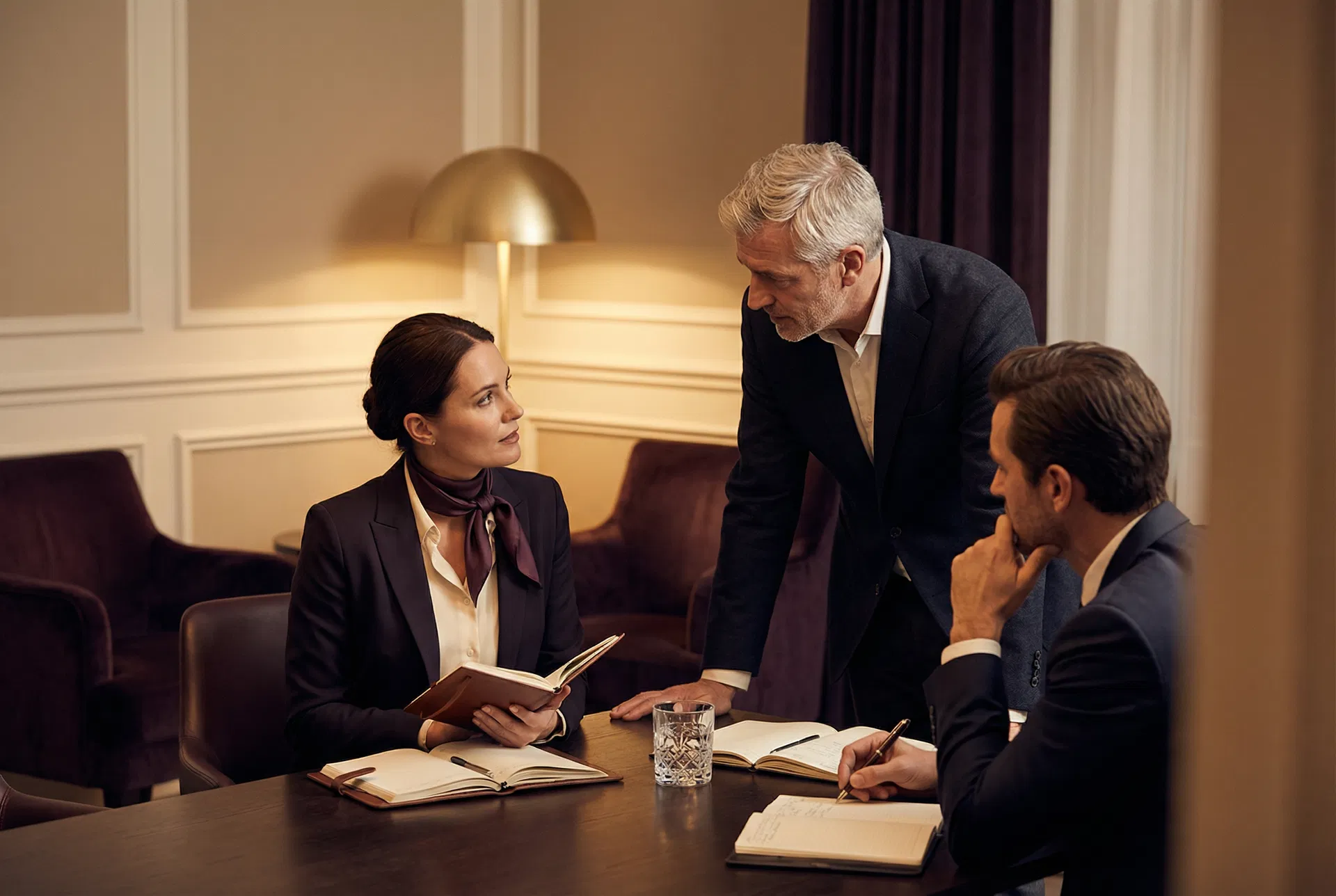 Velora Collective — Sophisticated strategy session