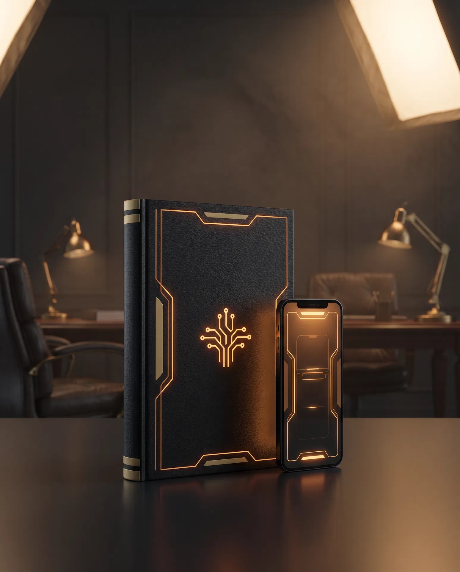 Lead magnet booklet and phone mockup